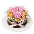 東京都豊島区花誠の花　フラワーケーキ（ピンク）